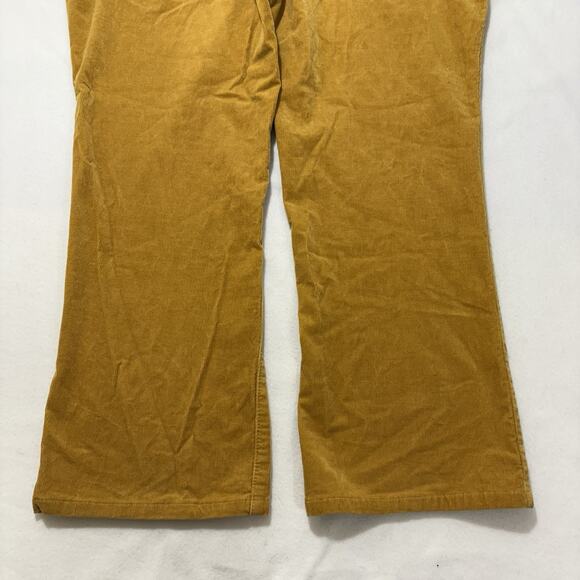 Lane Bryant Women’s 20 Corduroy Pants Straight Leg Mustard Yellow 29” Inseam - Picture 7 of 11